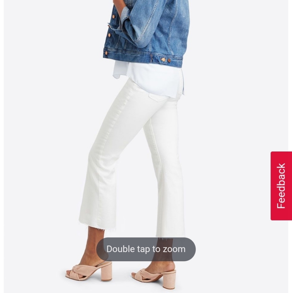 Spanx Medium Control Cropped Flare Jeans Medium